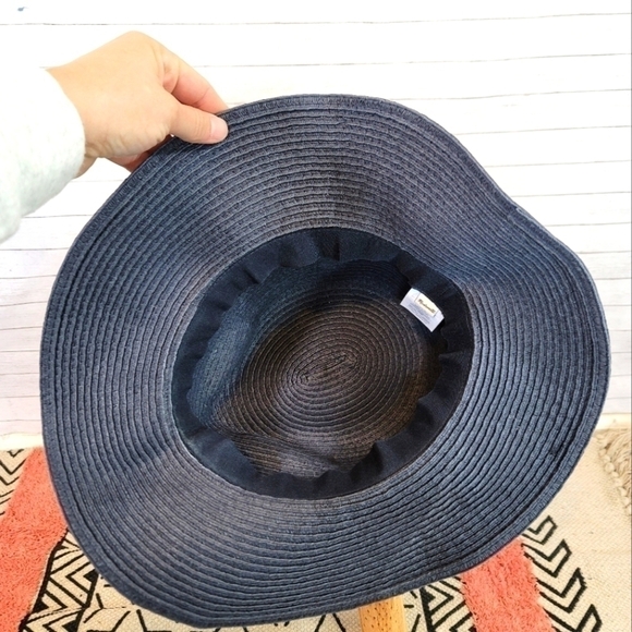 MADEWELL NAVY PAPER SUN HAT, SZ MEDIUM/LARGE - Picture 5 of 10